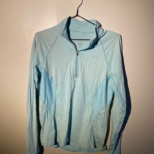 NIKE Blue Long Sleeve Athletic Top
